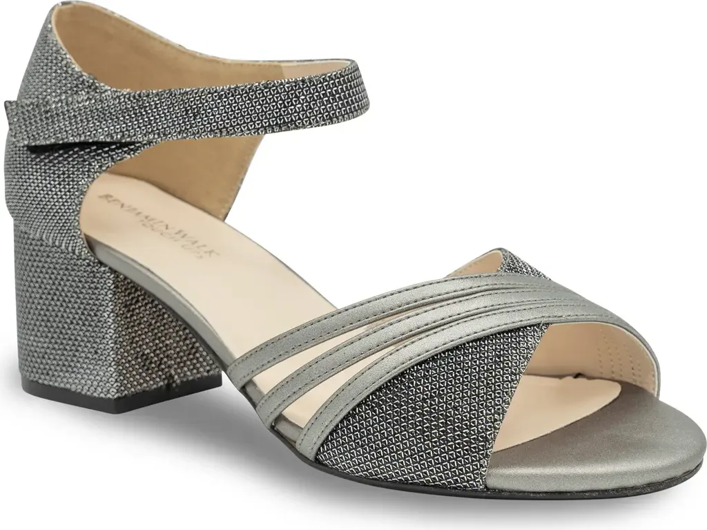 Champagne Ankle Strap Sandal by Touch Ups