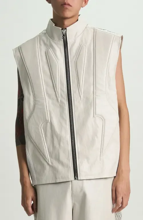 Noe Faux Leather Biker Vest by RtA
