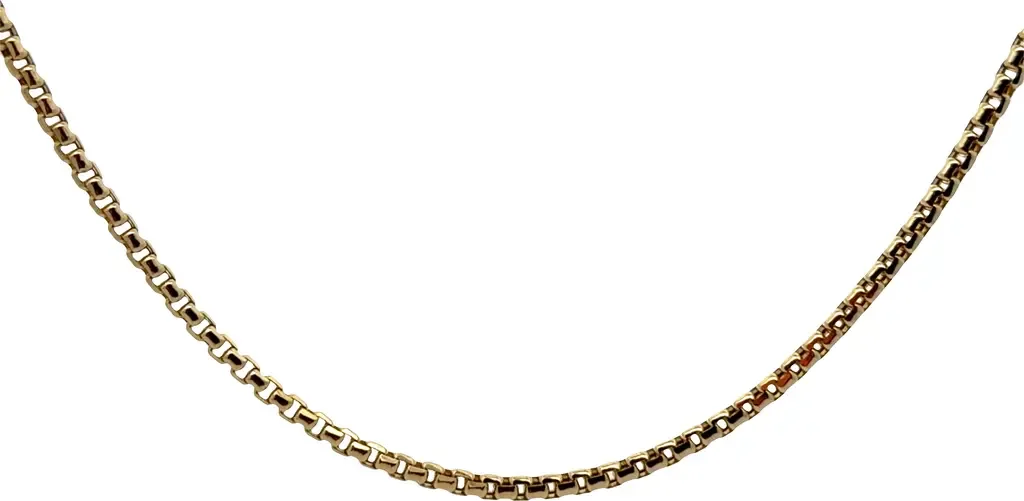 14K Box Link 2.3mm 20in Chain Necklace by Ancona Jewelry