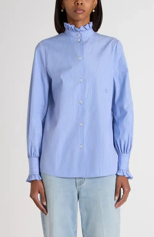 Classic Stripe Cotton Poplin Shirt