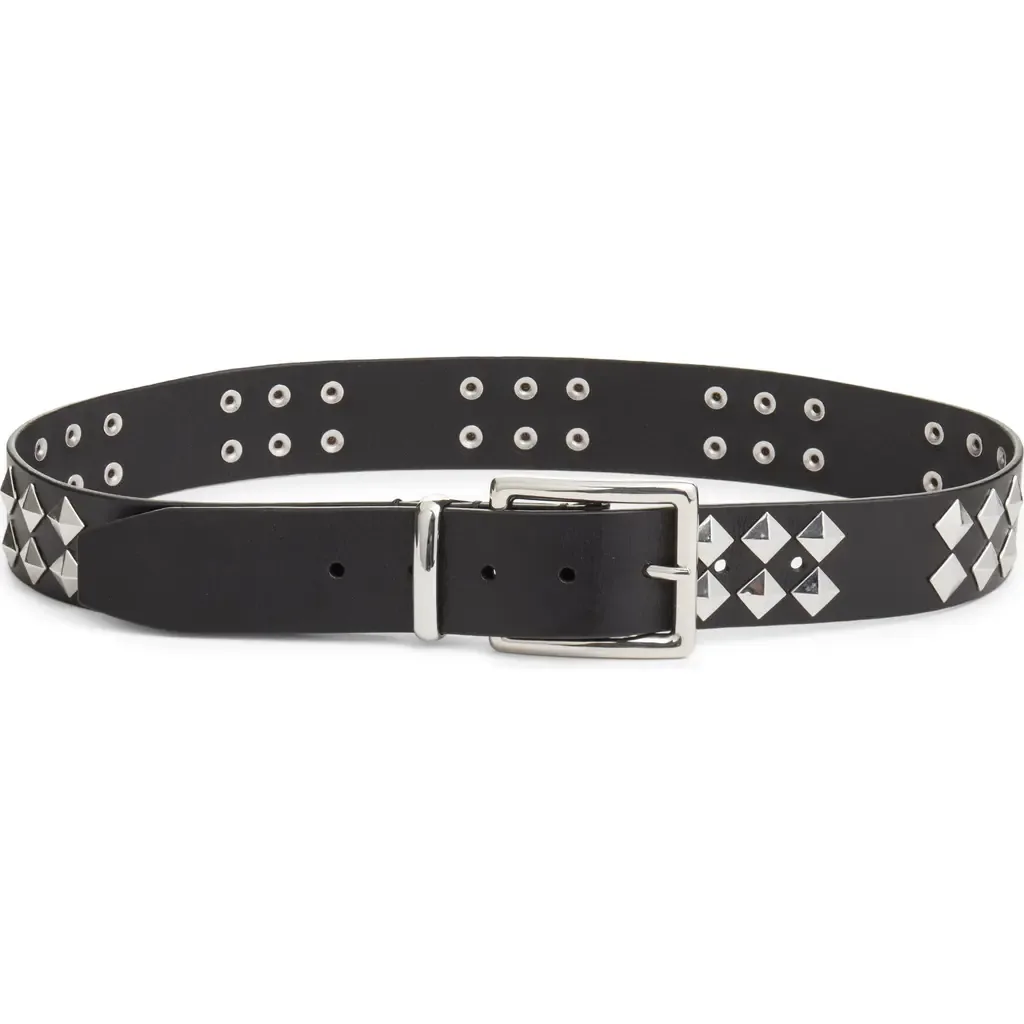 The Studded Leather Belt by FRAME