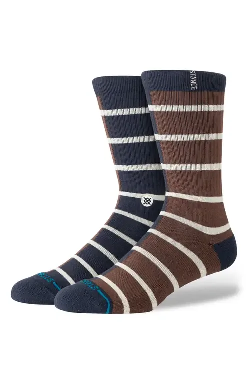 Double Vision Stripe Crew Socks by Stance