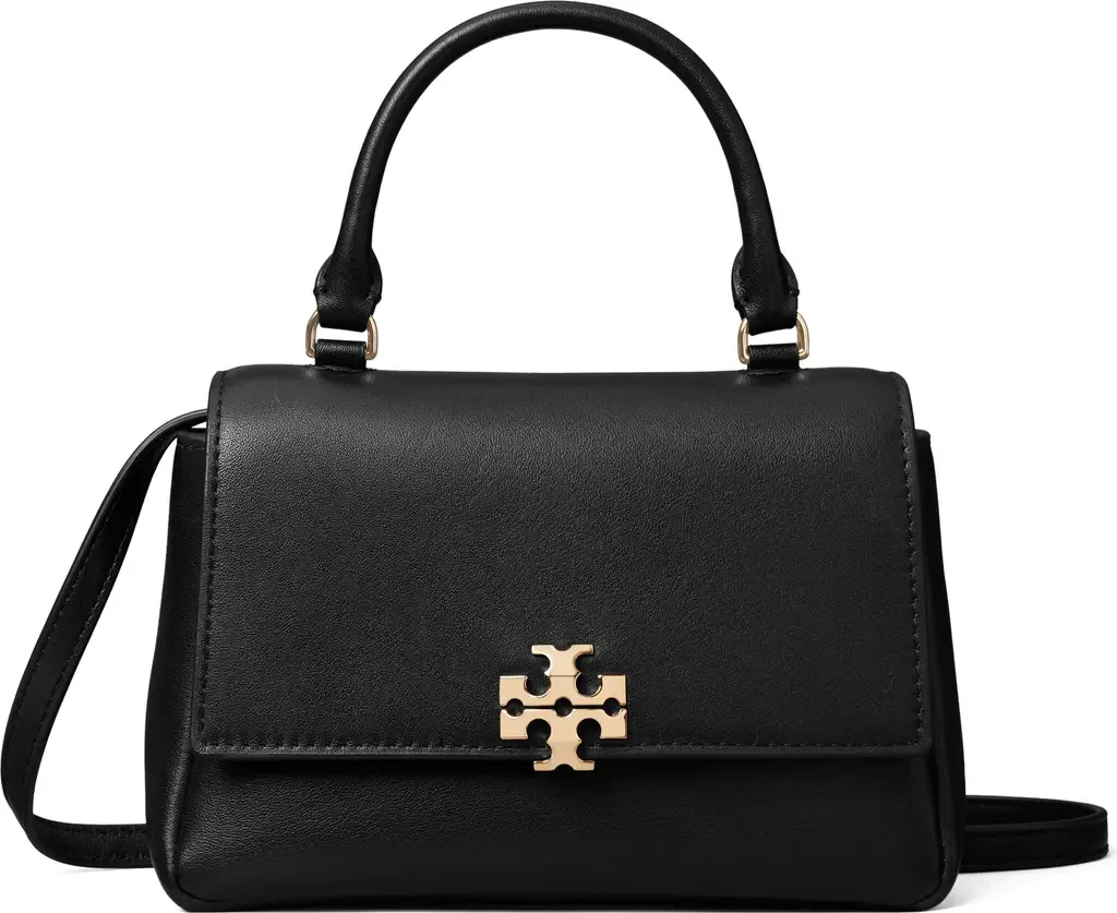 Charlie Leather Top Handle Bag by Tory Burch