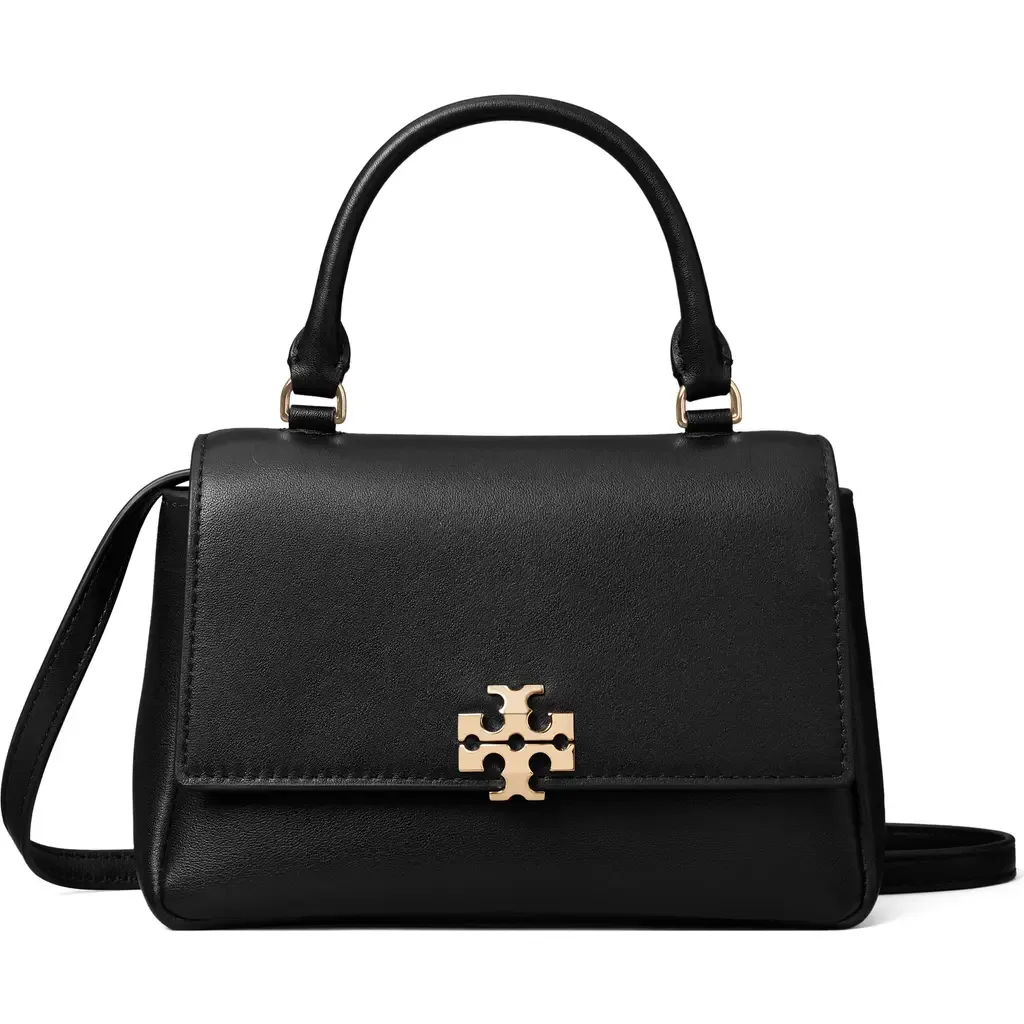 Charlie Leather Top Handle Bag by Tory Burch