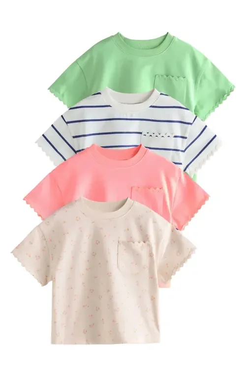 Pack of 4 Assorted Cotton Pocket T-Shirts by NEXT