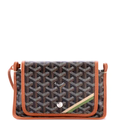 Plumet Clutch Wallet Printed Coated Canvas by Pre-Owned Goyard