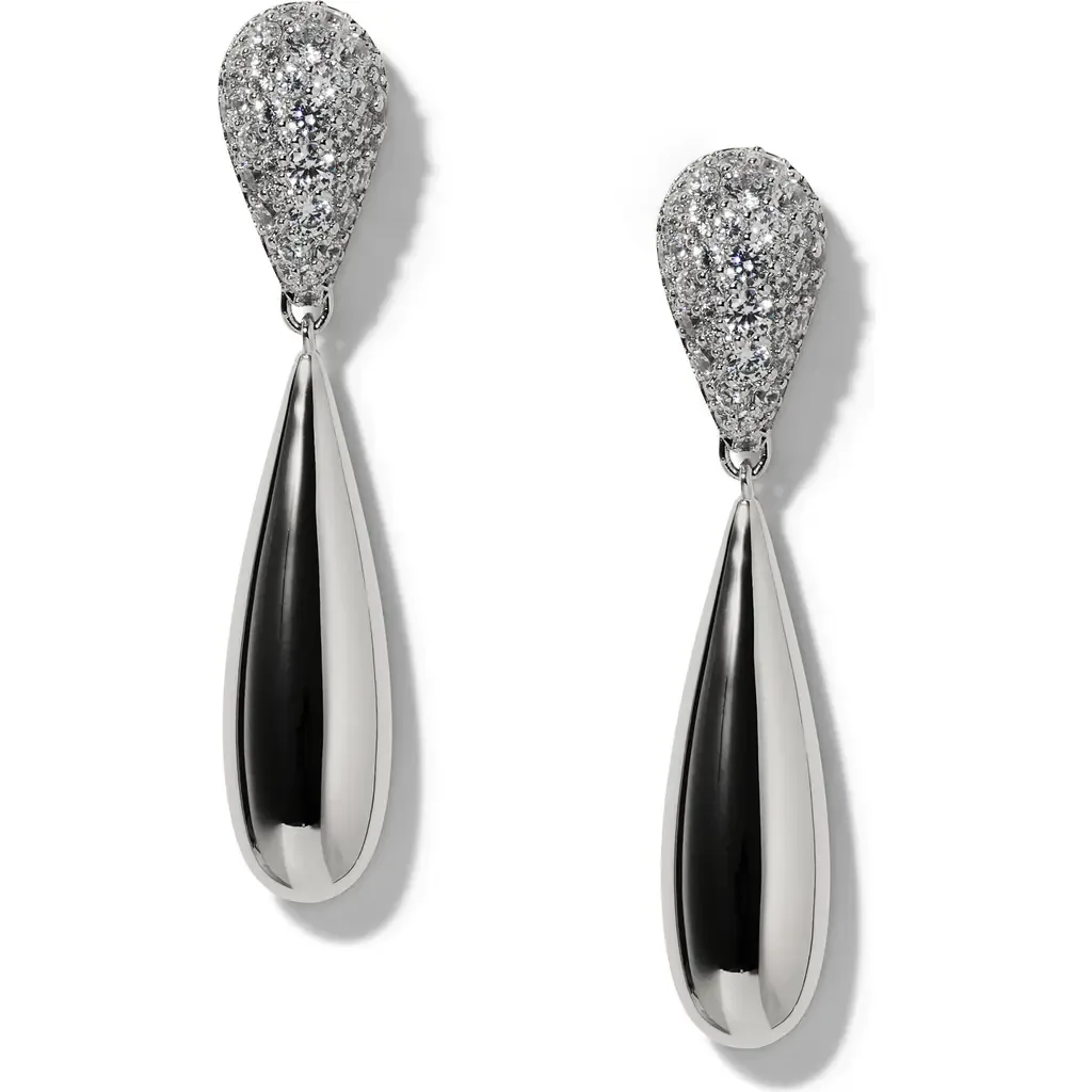 Pisa Pavé Drop Earrings by Nadri