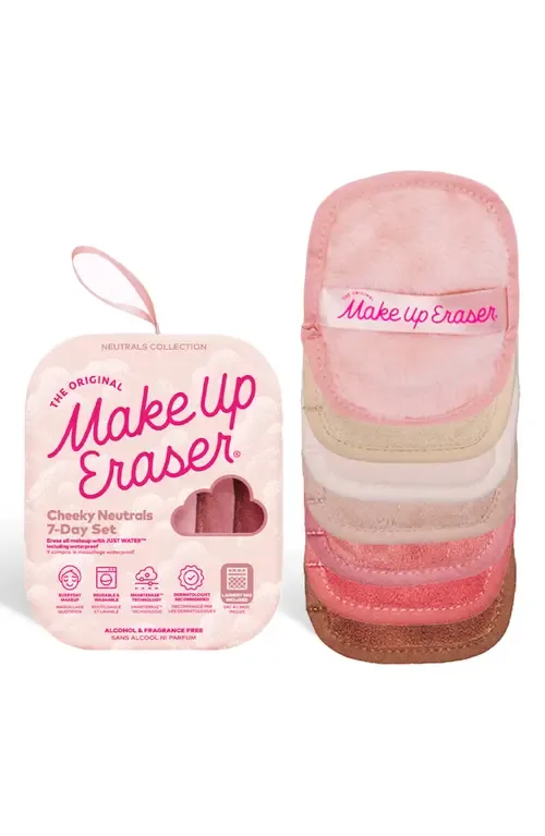 7-Day MakeUp Eraser Set with Laundry Bag in Cheeky Neutrals by The Original MakeUp Eraser
