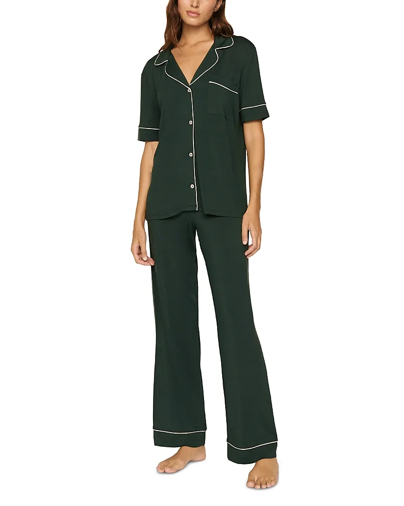 Gisele Short Sleeve Long Pant Pajama Set by Eberjey