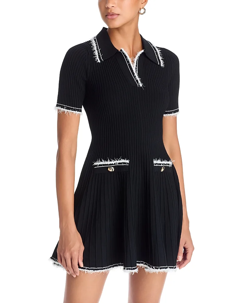 Linnea Compact Knit Mini Dress by Simkhai