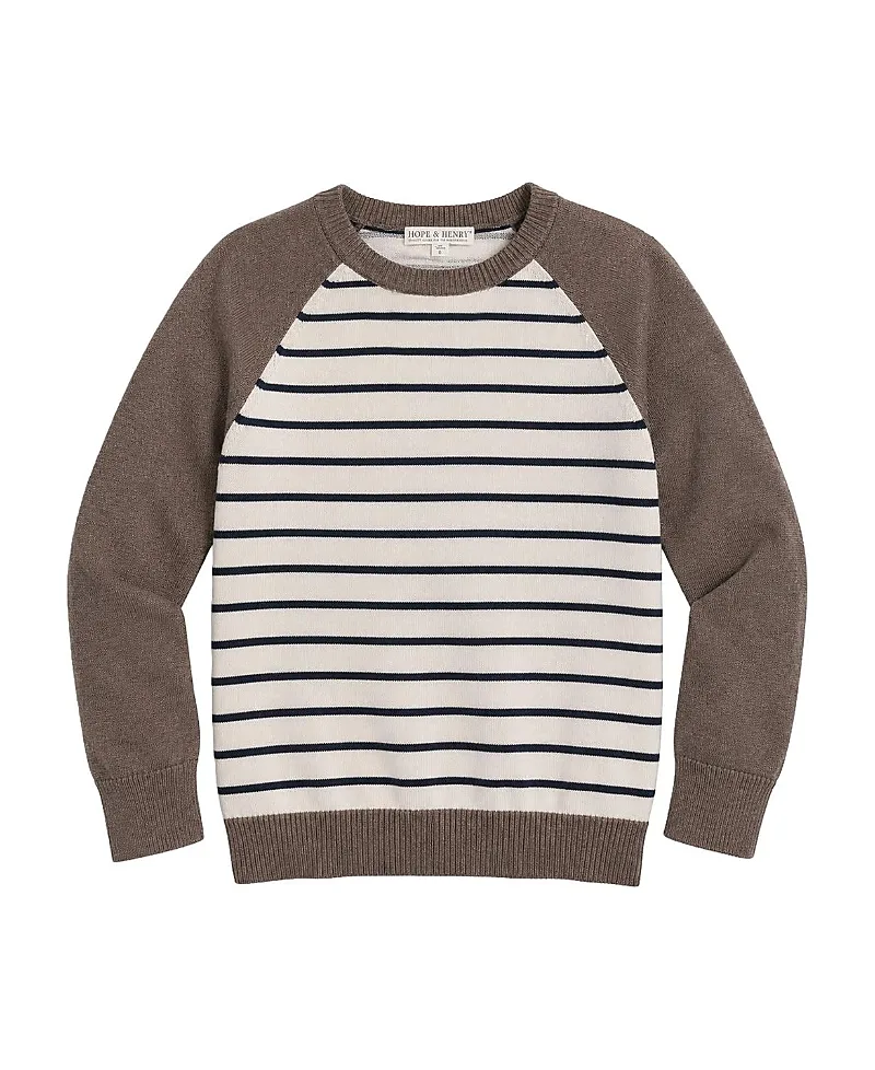 Organic Long Sleeve Raglan Sweater by Hope & Henry