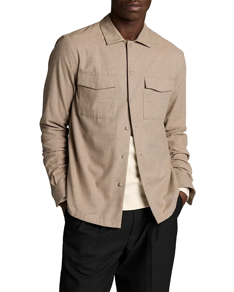 Flannel Garage Cotton Pocket Shirt Jacket