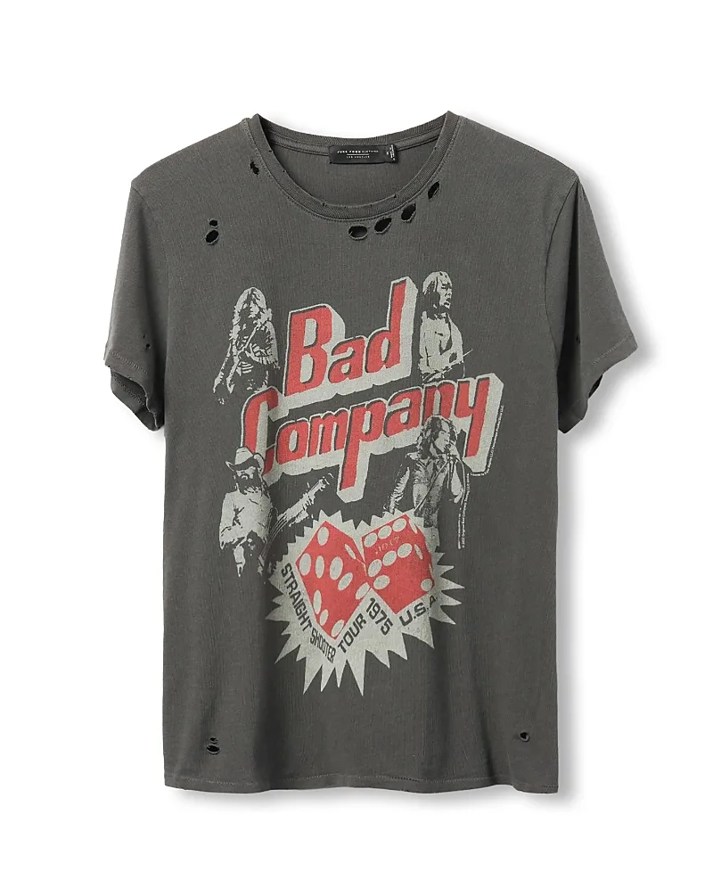 Bad Company Straight Shooter Tour Vintage Destroy Tee by Junk Food