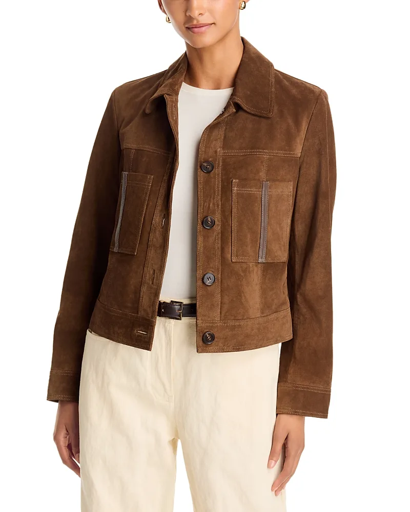 Suede Patch Pocket Jacket by Johnny Was