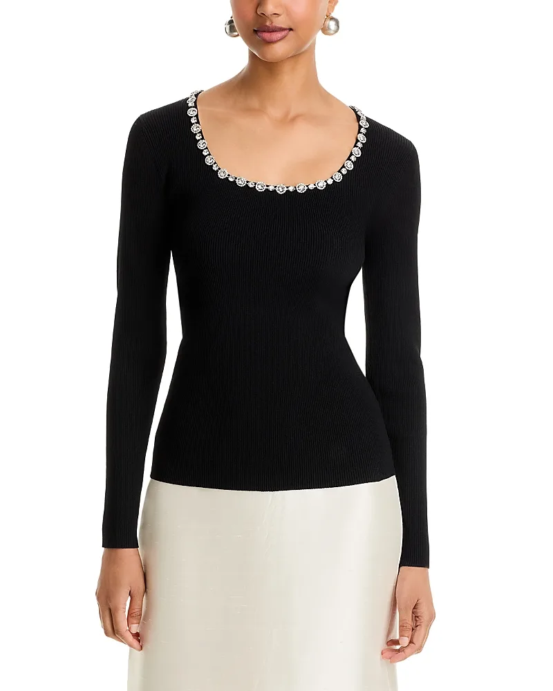 The Isabel Crystal Sweater by Elie Tahari