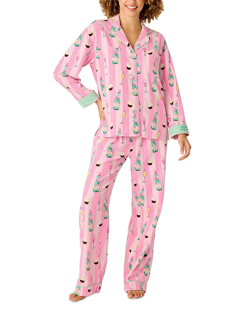 Cupcakes & Champagne Cotton Long Sleeve Pajama Set by PJ Salvage