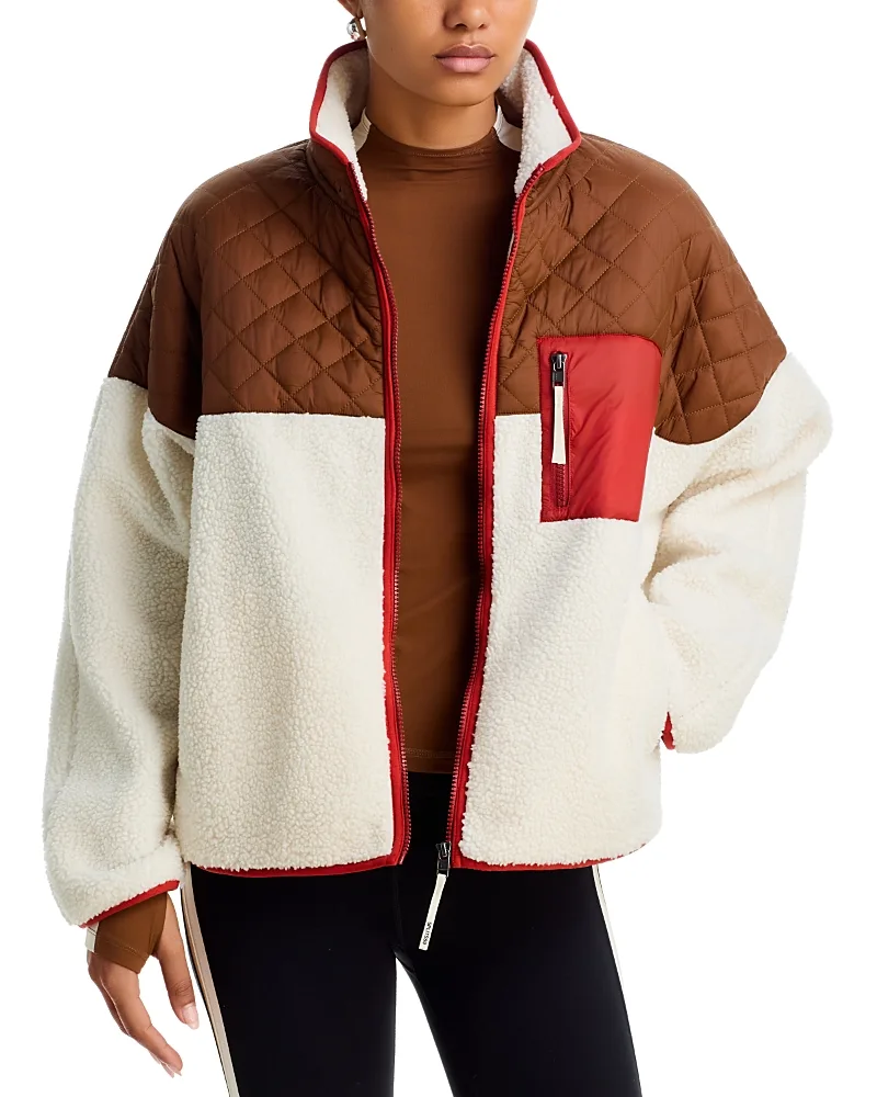 Skylar Sherpa Quilted Combo Jacket