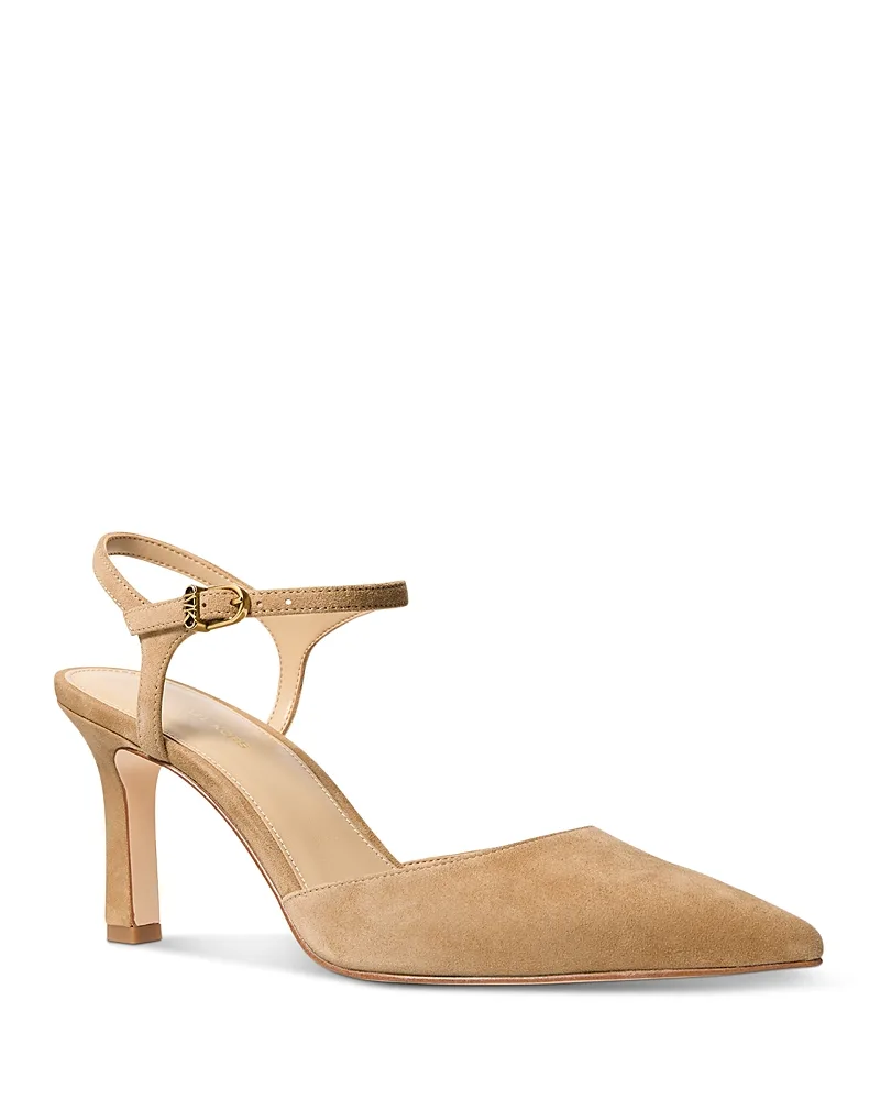 Amara Suede Mid Heel Pumps by MICHAEL Michael Kors