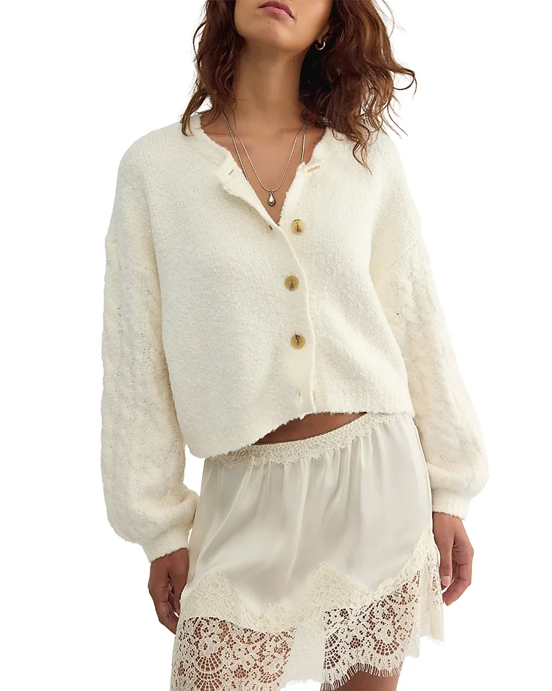 Thistle Button Front Cardigan Sweater by Free People