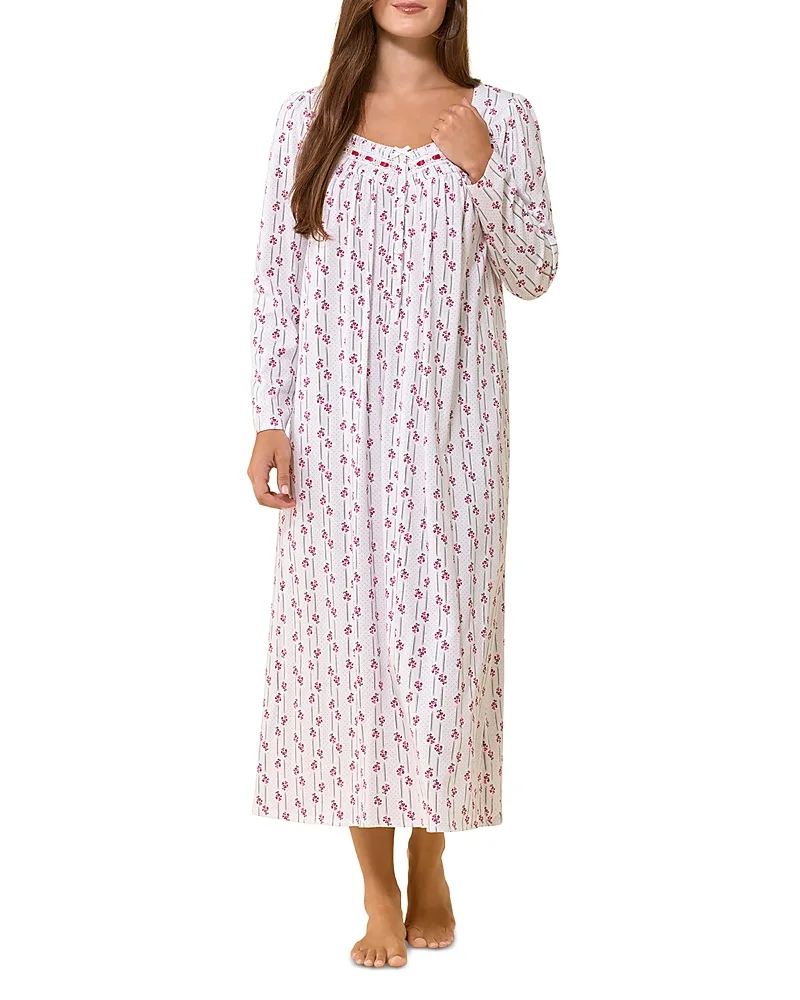 Cotton Brushed Jersey Nightgown by Eileen West