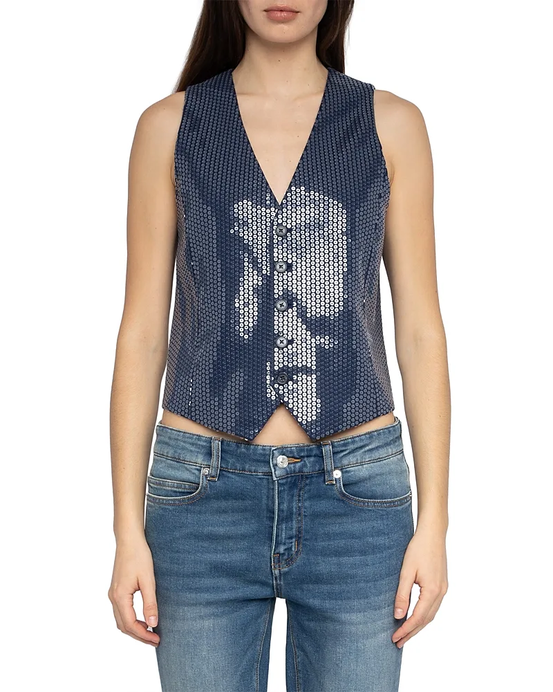 Emaux Sequin Waistcoat by Zadig & Voltaire