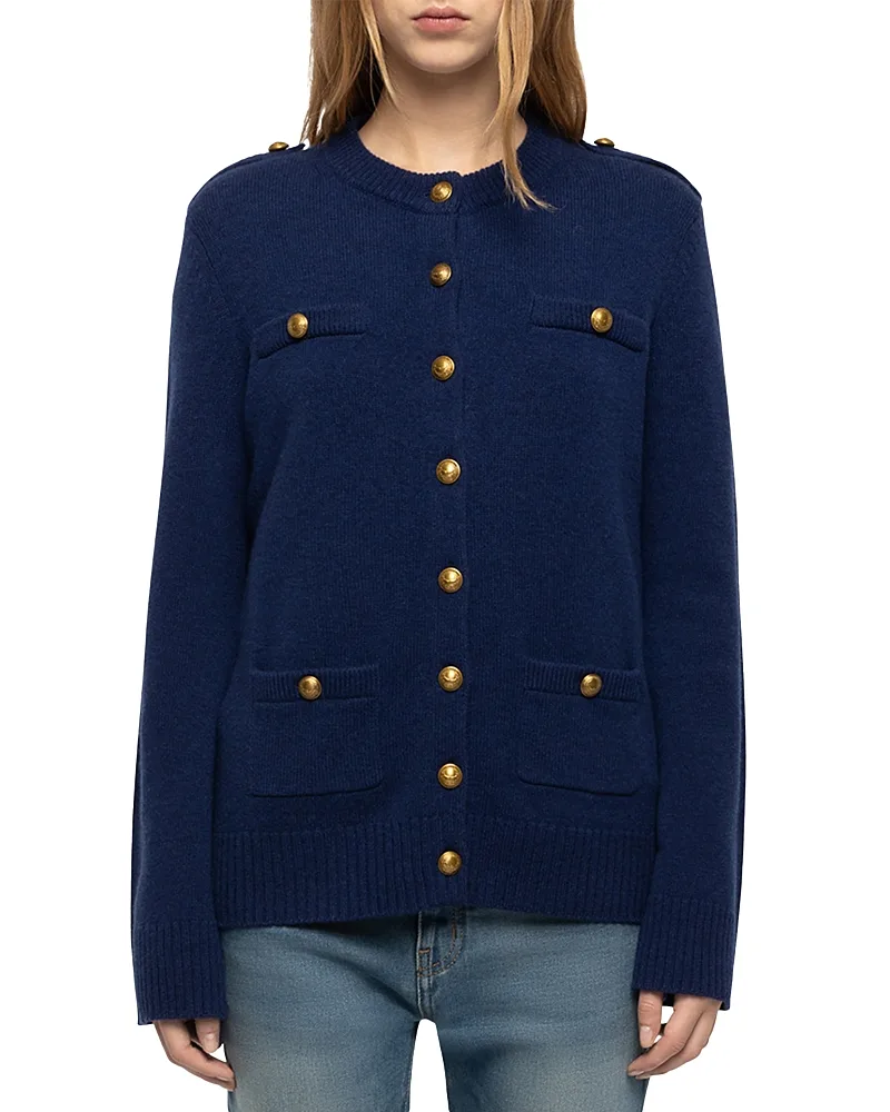 Lucyla Wool & Cashmere Four Pocket Cardigan by Zadig & Voltaire