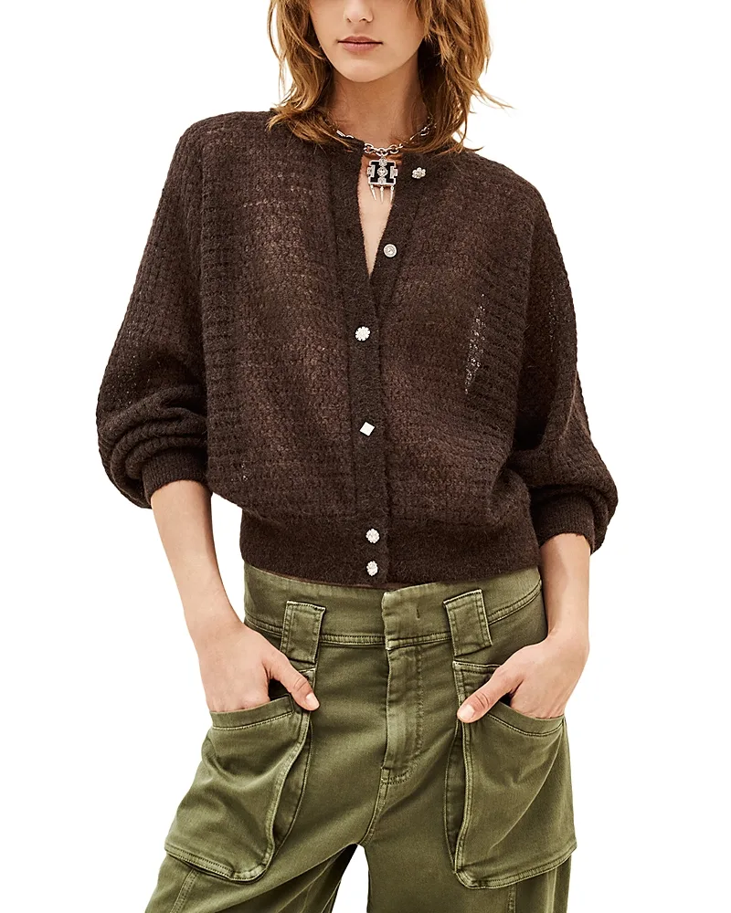 Isolar Pointelle Knit Cardigan by Ba & sh