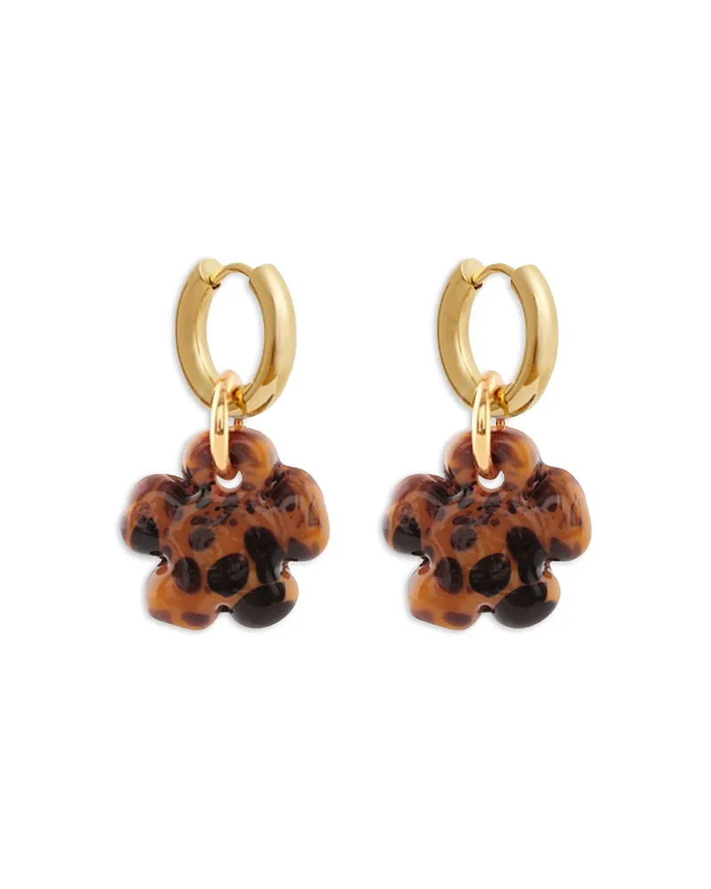 Clover Huggie Hoop Earrings by Sandralexandra