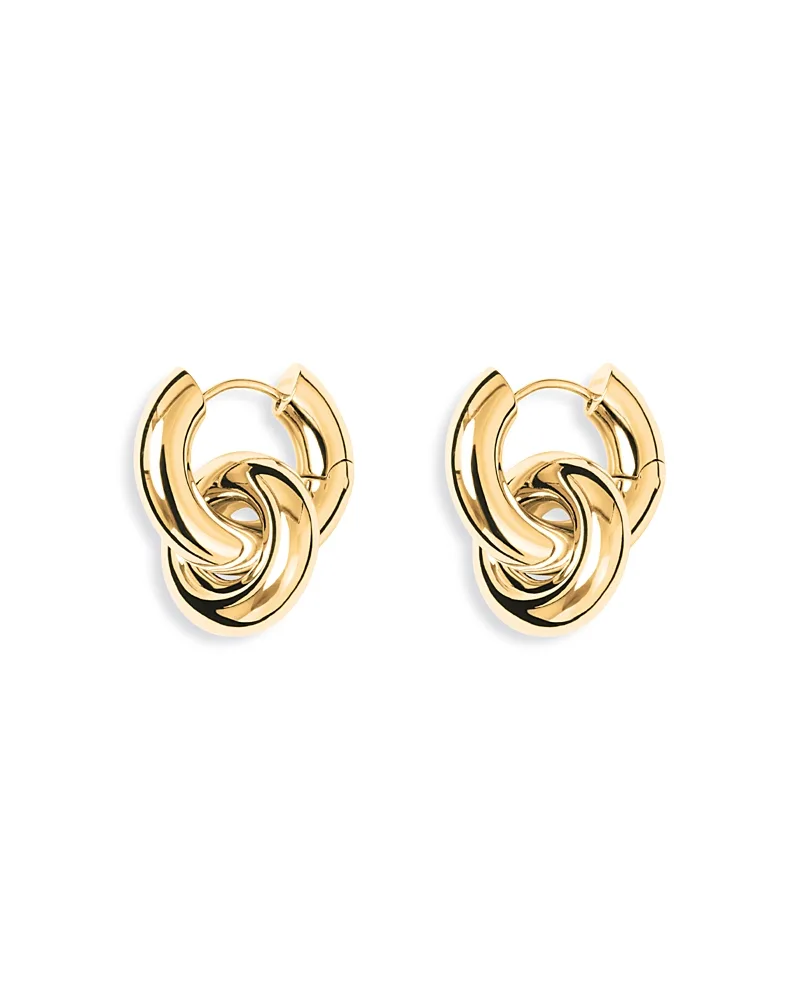 Esther Ring Charm Hoop Earrings