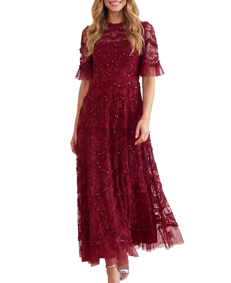 Needle & Thread Lily Bloom Embroidered Maxi Dress by Needle & Thread