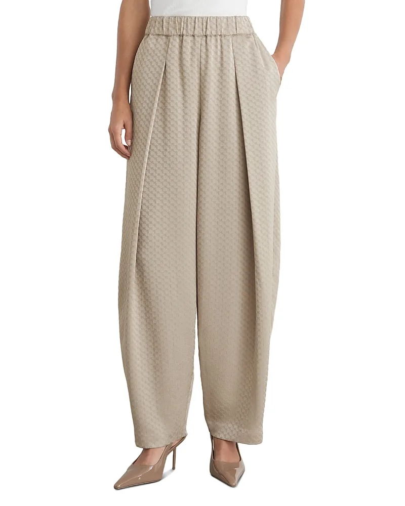 Dia Jacquard Tapered Pants by Reiss