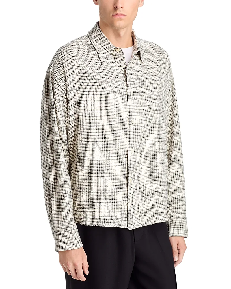 Plaid Oversized Button Down Shirt by Studio Nicholson