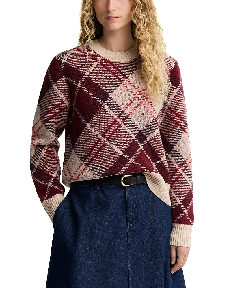 Stevie Wool Blend Crewneck Sweater by Barbour