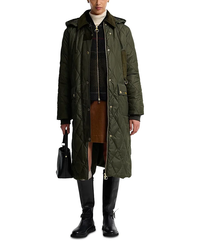 Rudson Quilted Hooded Coat by Barbour