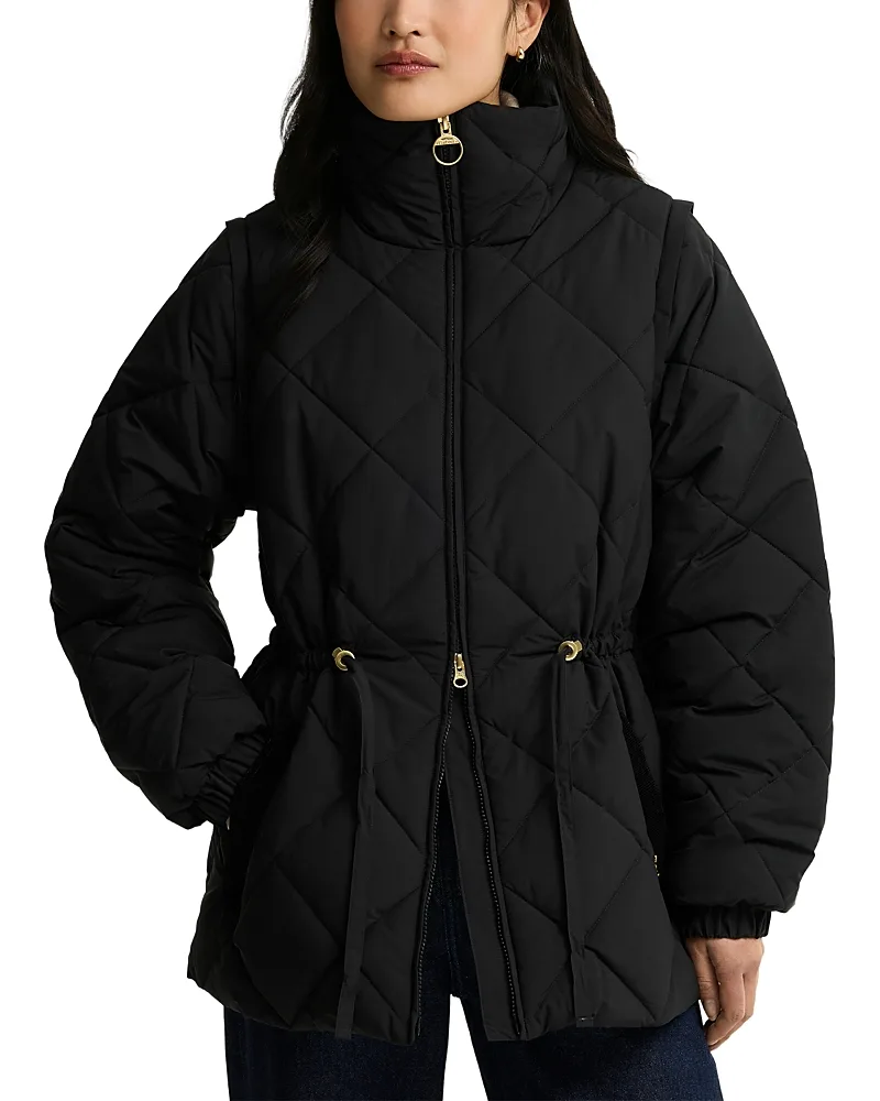 Tanfield Detachable Sleeve Puffer Coat by Barbour