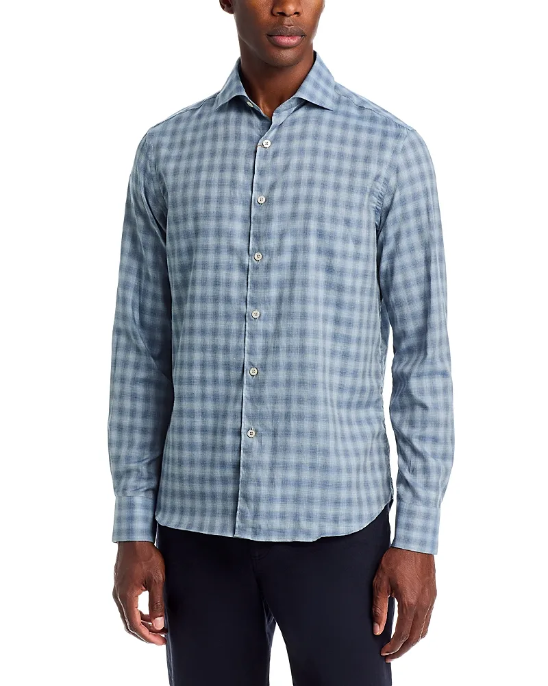 Soft Plaid Sportshirt by Canali