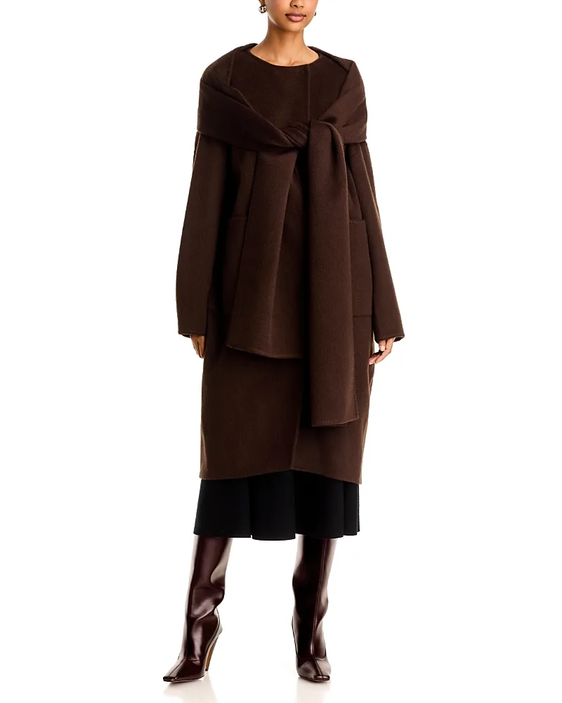 Chalet Double Face Scarf Coat by Hugo Boss
