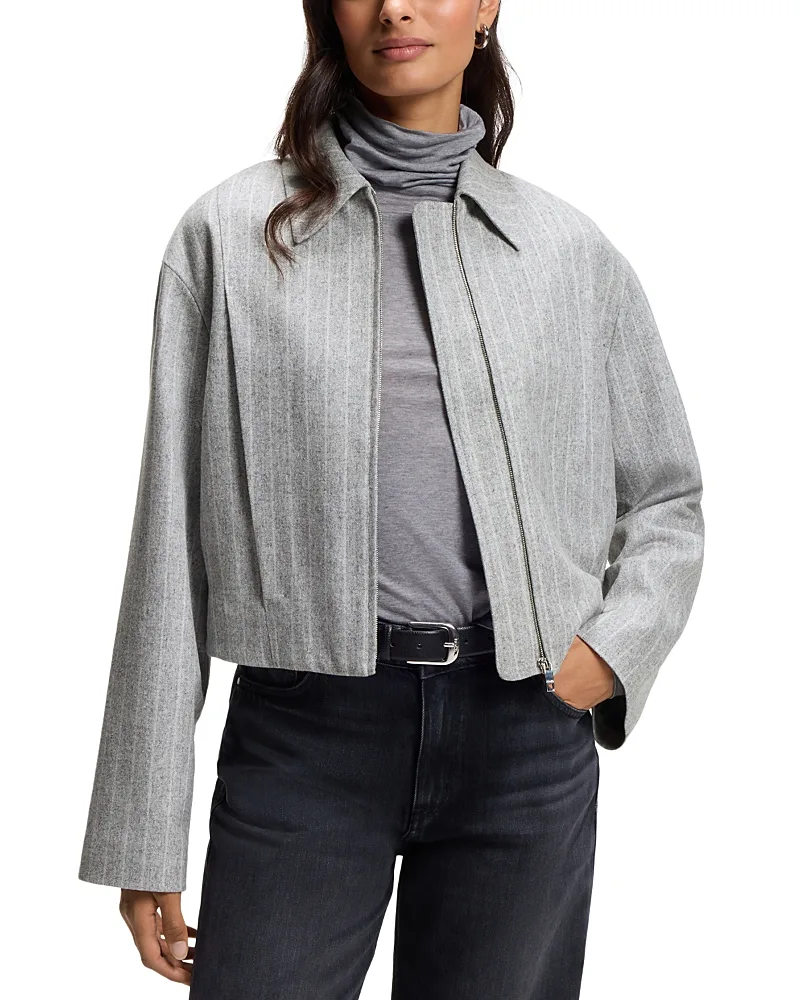 Jossini Cropped Bomber Jacket by Hugo Boss