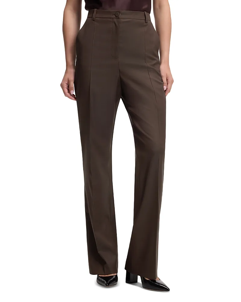 Telasa Wool Straight Pants by Hugo Boss