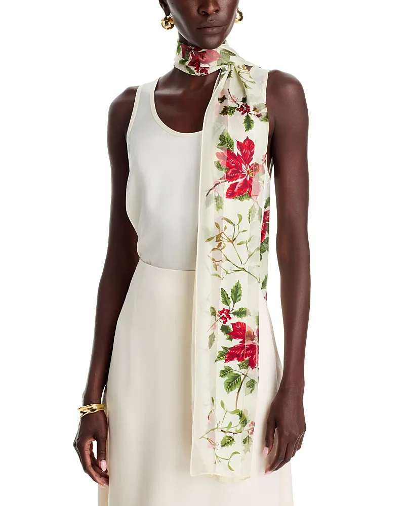 Poinsietta Silk Scarf by Echo