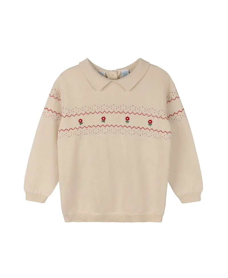 Embroidered Knit Sweater by Feltman Brothers