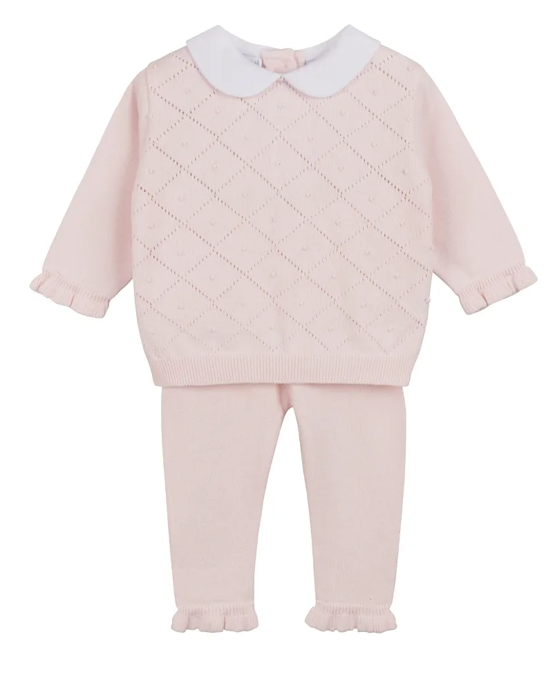 Peter Pan Diamond Knit Set by Feltman Brothers