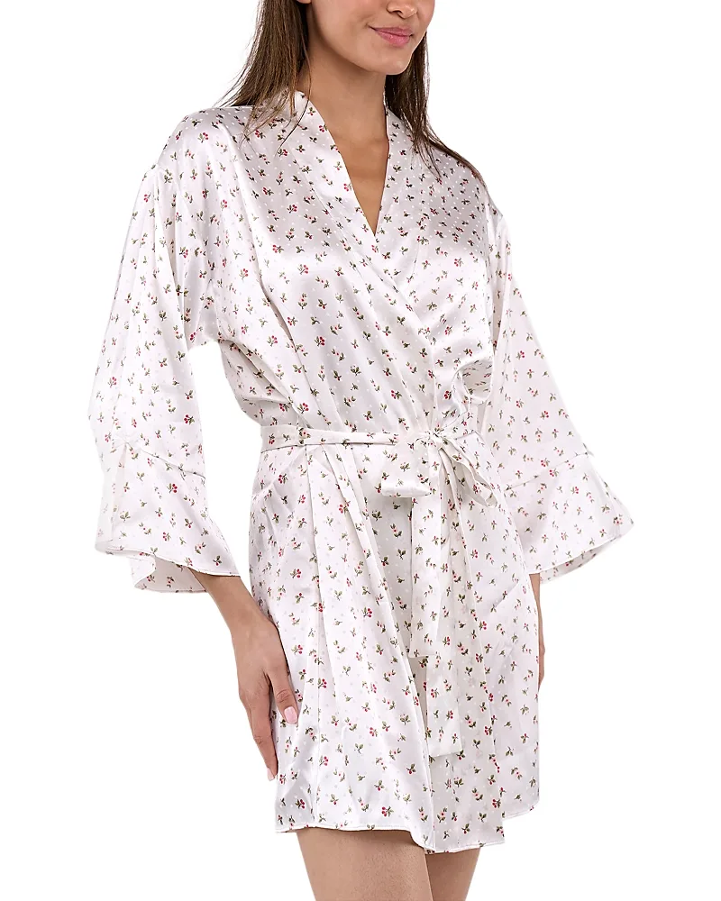 Tiana Jacquard Dot Belted Robe by Flora Nikrooz