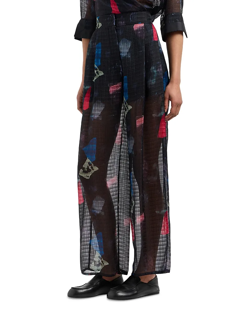 Emporio Armani Abstract Print Pants by Armani