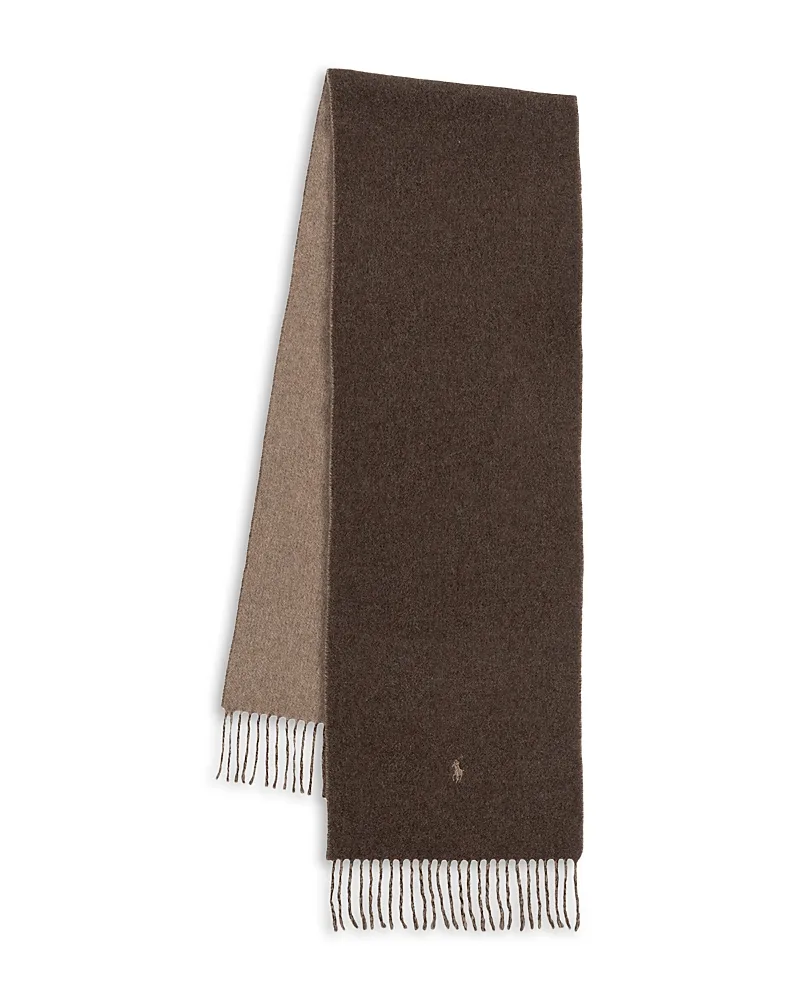Wool Cashmere Blend Double Sided Scarf by Polo Ralph Lauren