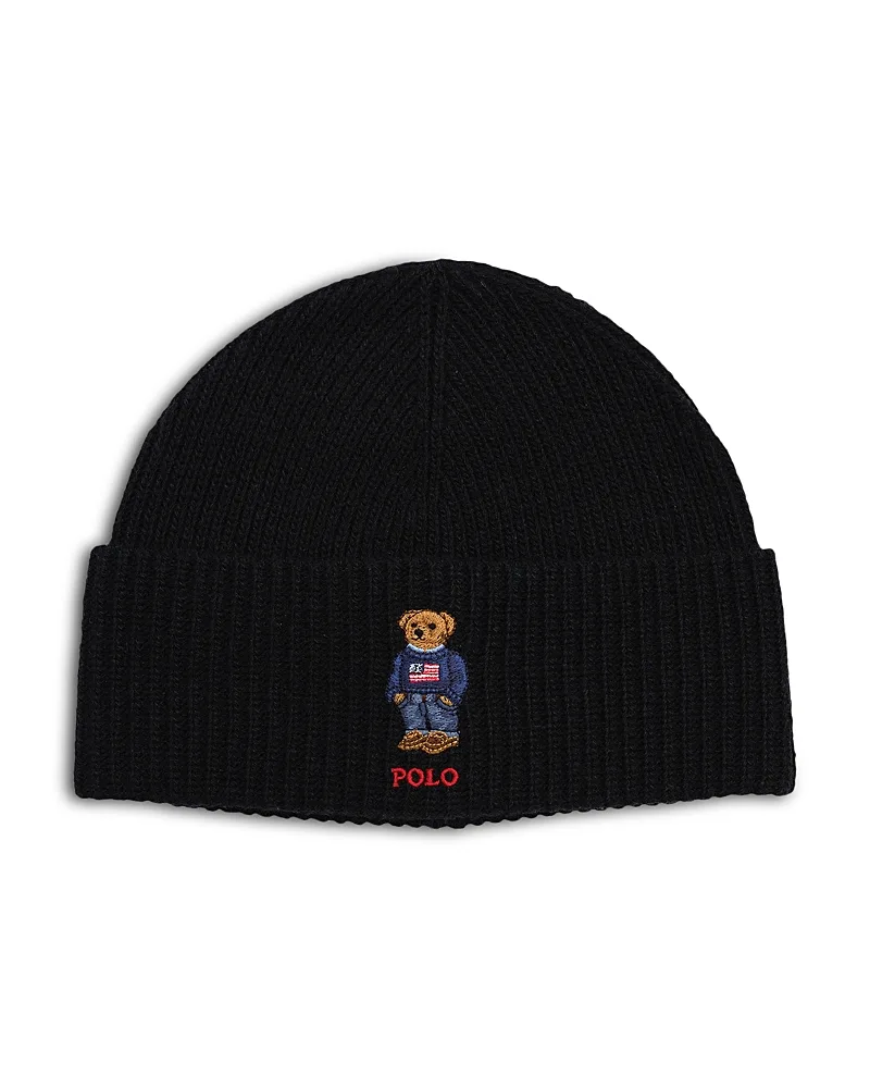 Solid Flag Bear Beanie by Polo Ralph Lauren
