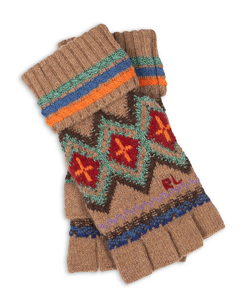 Fair Isle Fingerless Gloves by Polo Ralph Lauren