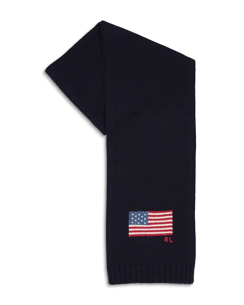 Rl Flag Wool Scarf by Polo Ralph Lauren