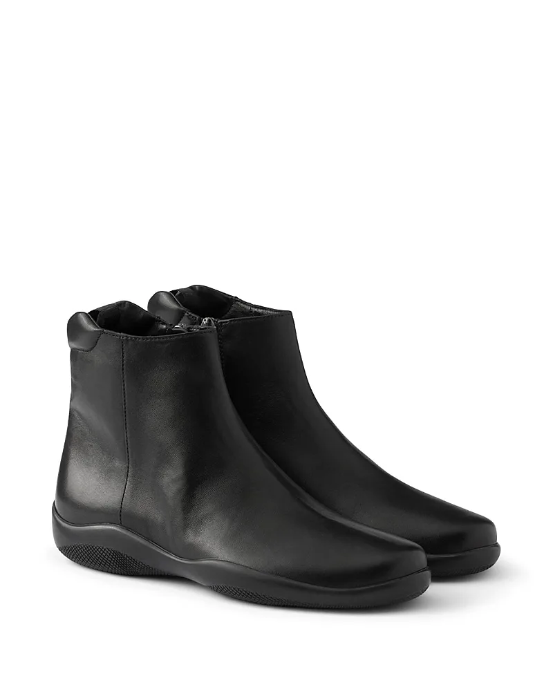 Toblach Nappa Leather Booties by Prada