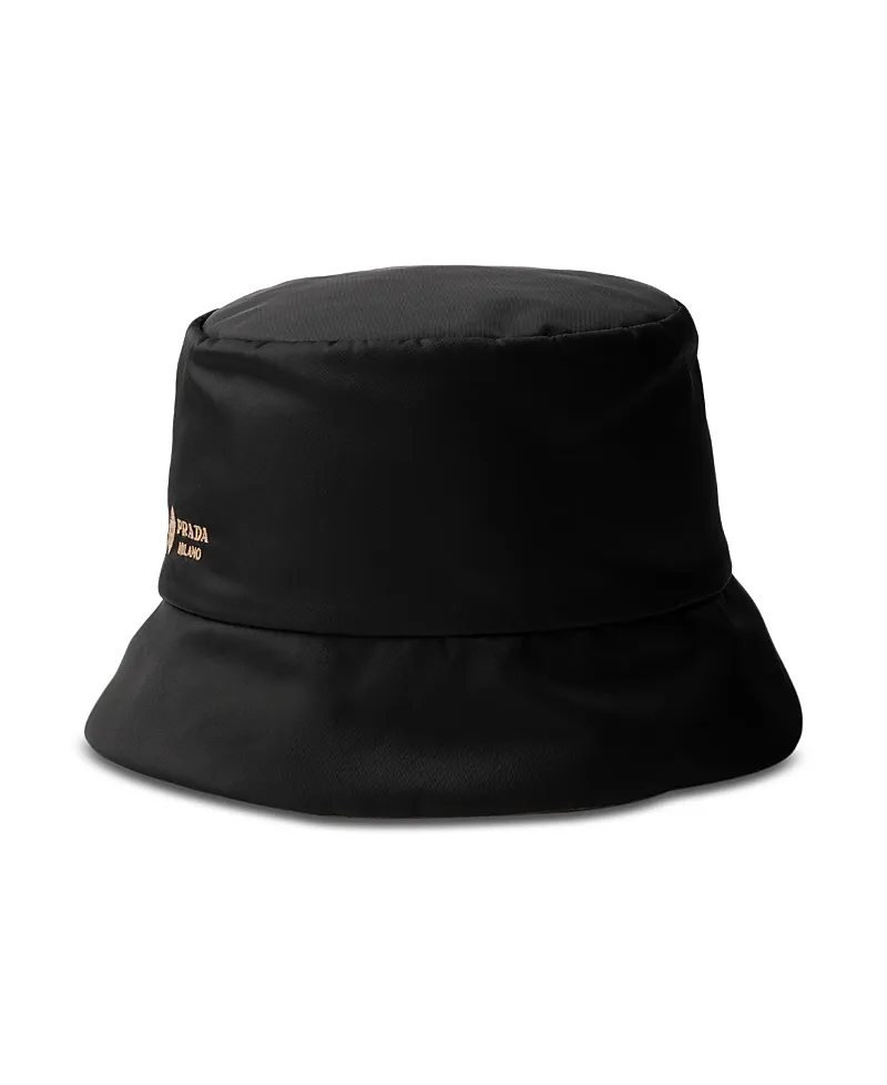 Reversible Re-Nylon and Camel-Hair Bucket Hat by Prada